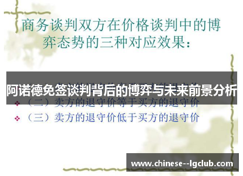 阿诺德免签谈判背后的博弈与未来前景分析 阿诺德免签谈判背后的博弈与未来前景分析